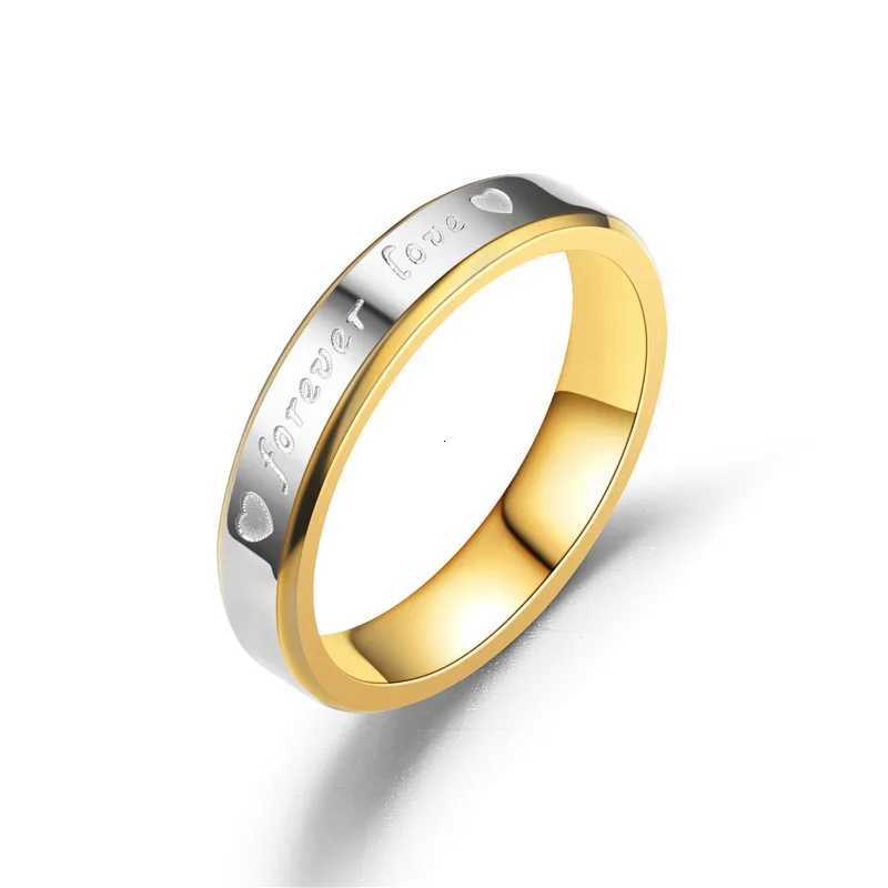 Romantic forever Letter Rings for Wedding Bands Engagement StainlESS Steel Ring for Women and Men Jewelry K251115