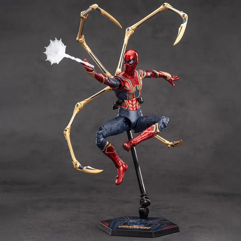 Authentic authorization Marvel Zd Toys Original Genuine Spider Man Marvel Avengers 3 Iron Spider-Man 2.0 1/10 Action Figures Movable Joints 18cm 7 in