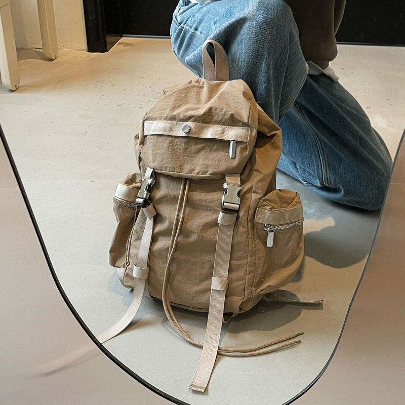 Free shipping designer Backpack men women black khaki grey beige large capacity lightweight Sports outdoor bag