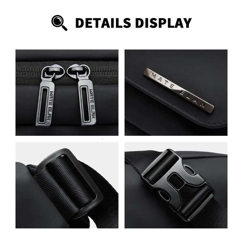 Quality Fashion Crossbody For Men NEW Hot Chest Messenger Bags Anti-Theft Zipper 7.9Inch Ipad Waterproof Short Trip Shoulder Bag
