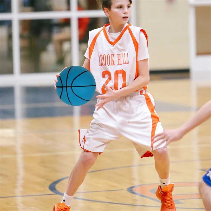 Fast Dropshipping Silent Basketball Indoor Mute Bouncing Basketball Children Sports Toys With Groove Lines No Noise Quiet BallsW251115