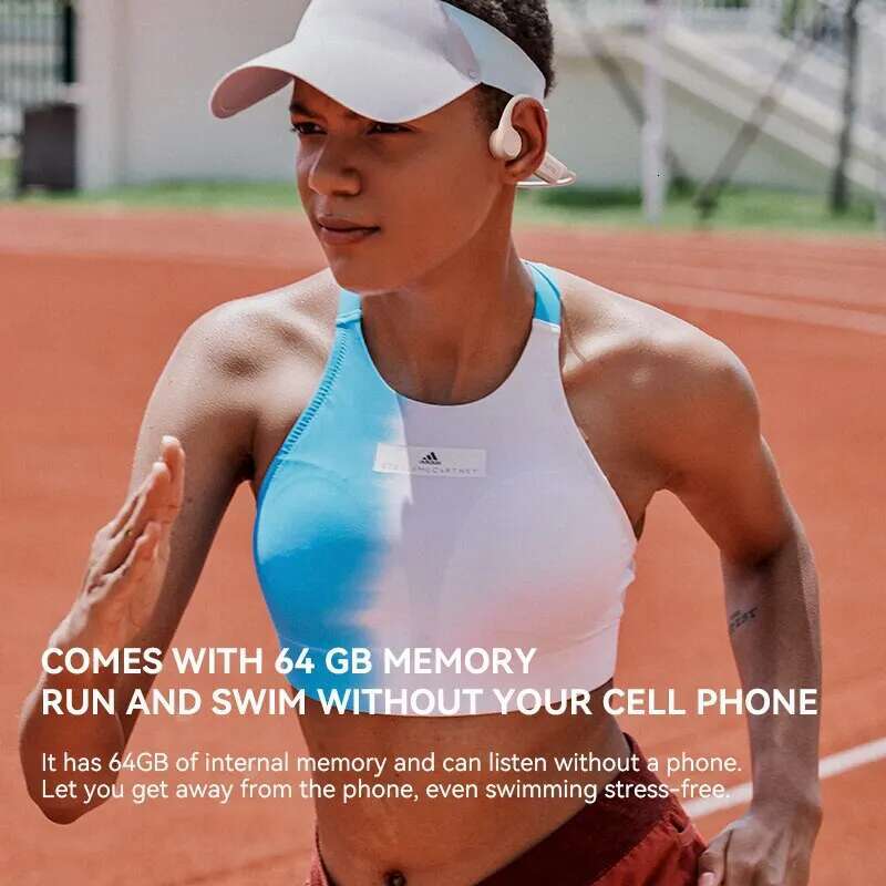 Sanag B60 Pro Bone Conduction Earphone IPX8 Wireless Open Headset 5.3 Swimming Bluetooth Headphones 64GB MP3 Earbuds