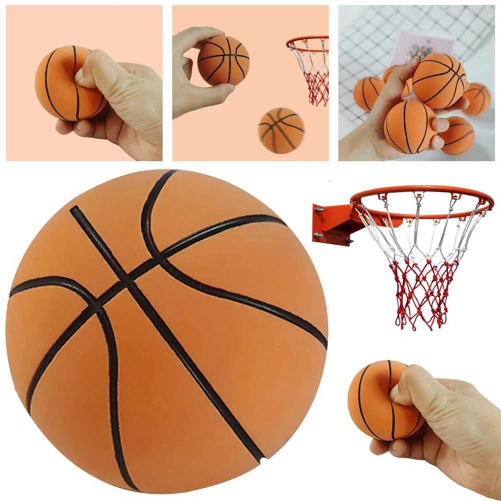 6cm High Elastic Mini Basketball Rubber Mini Sports Basketball Soft High Bouncy Decompression Ball Party Game for KidsW251115