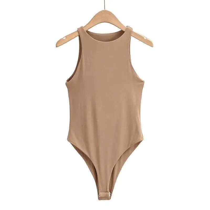 Casual Sexy New Jumper Body Women Beach Jumpsuit Romper Girl Bodysuit Solid Suit Clothes Top Slim All-match Basic Tank