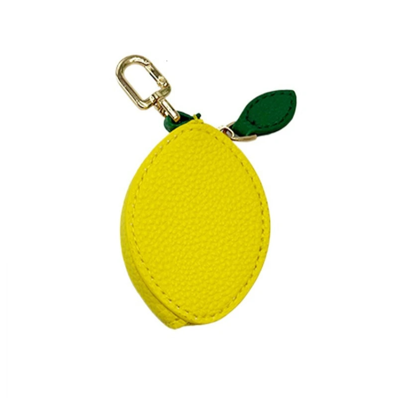 Fruit-shaped Coin Purse Gift Key Chain Leather Bag Charm Instagram-style Fresh and Minimalist Coin Organizer Pouch 251115