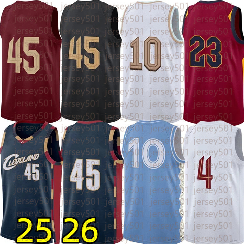 Donovann Mitchell Cavs CLE Cavalier Basketball Jerseys Darius Garland Evan Mobley Max Strus Jarrett Allen Lonzo Ball Larry Nance Max Strus James City 
