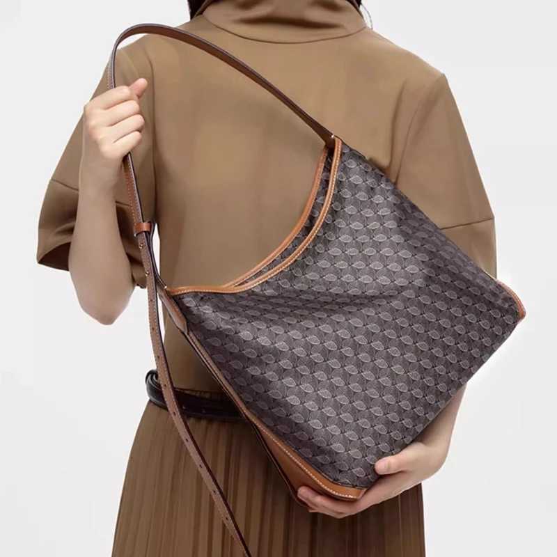 Fashion Hobo Bag Womens Shoulder Bag Geometric embroidery Old Flower Handbag Large Capacity Commuting Versatile Crossbody BagW251115