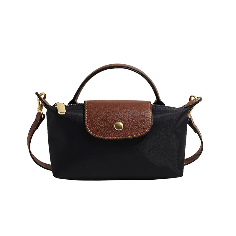 2025 Retro fashion all-match cross-border bestseller spring/summer women's bag single shoulder crossbody hand-held high-end nylon dumpling bag ne
