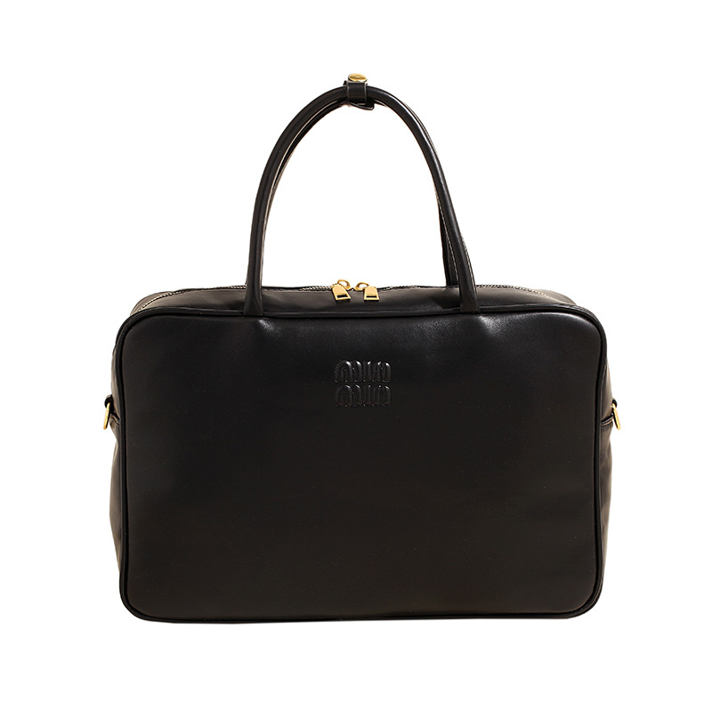 designer bag 2025 Retro Boston bag for women business simple hand-held briefcase universal leisure and versatile small square bag