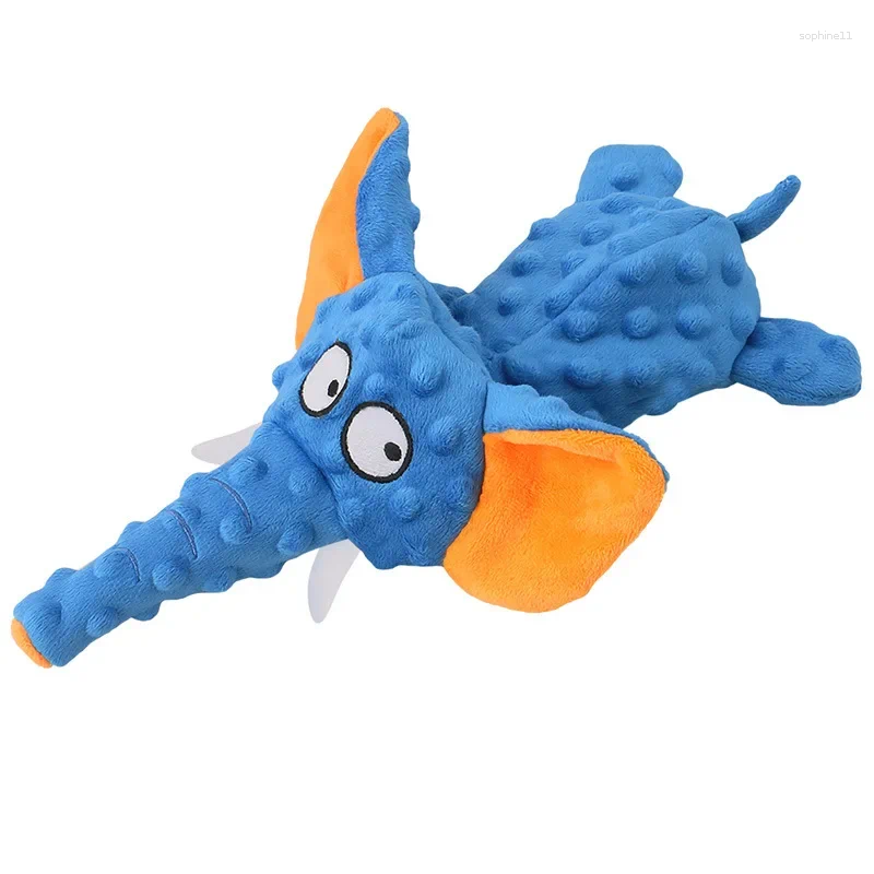 Update Sounding Paper Chew Tooth Toy Pet Products Elephant Soft Shell Plush Dog Toys Interactive Squeaky For Small Large Dogs