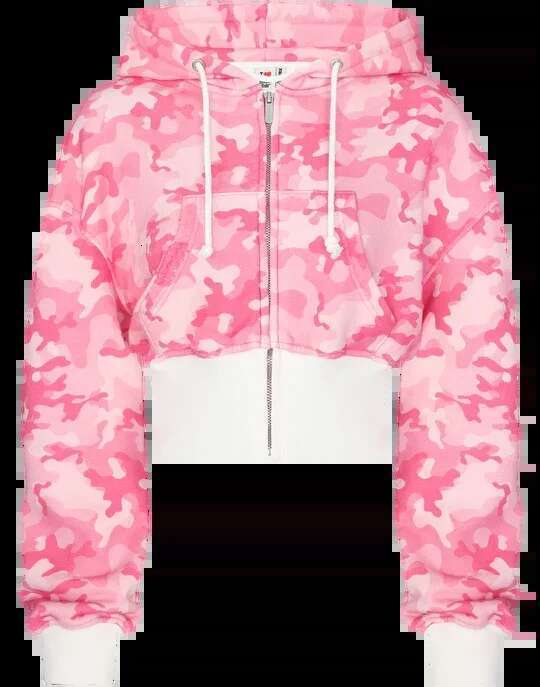 Y2k Pink Short Camouflage Zipper Hoodie Tracksuits Women Haruku Letters Graphic Embroidery Sweatshirt Goth Straight Sweatpants