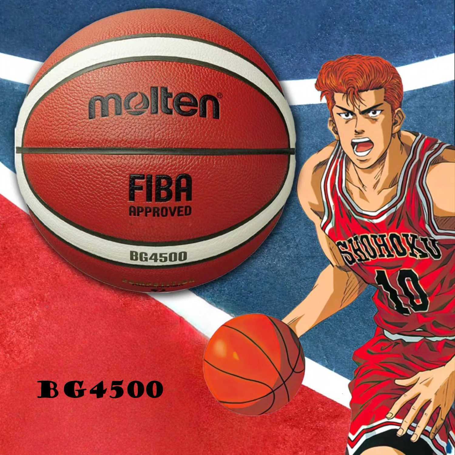 Molten Basketball Size 5 6 7 Basketball PU Outdoor Indoor Balls Women Youth Man Match Training BasketallsW251115