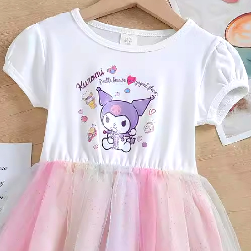 DISNEY Girls designer clothes baby clothes kids dress designer baby clothes Crayon Shin-chan princess dress Soft fabric label-free design
