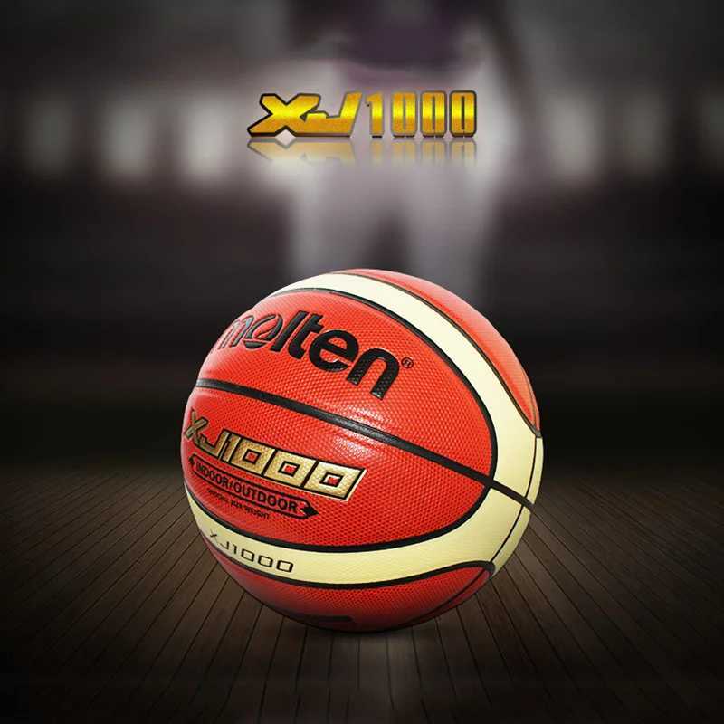 Molten Basketball Ball XJ1000 Official Size 7/6/5 PU Leather for Outdoor Indoor Match Training Men Women Teenager BaloncestoW251115