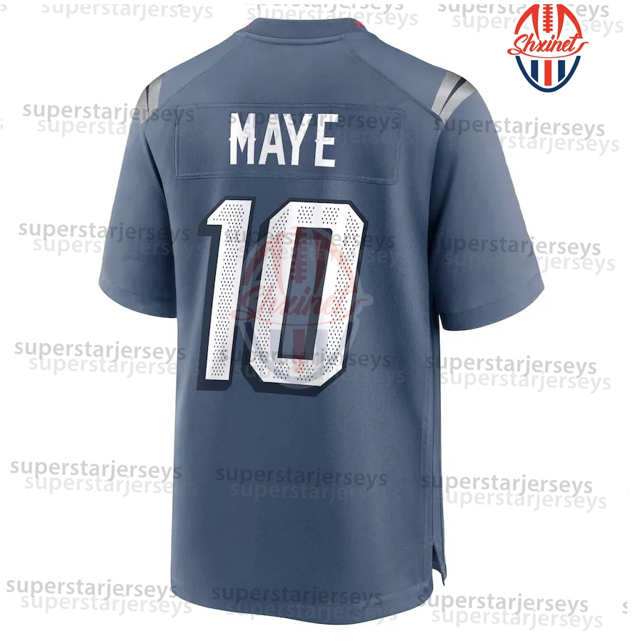 Custom 2025 Salute Football Jersey Service Drake Maye Stefon Diggs Christian Gonzalez 12 Brady Mike Vrabel New Arrivals Competive Quality