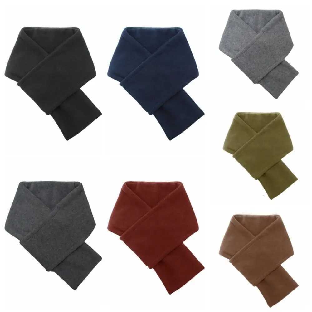 Luxury Retro Thickened Fleece Scarf Thermal Solid Color Winter Scarves Keep Warm Velvet Men Shawl Hiking Y251115