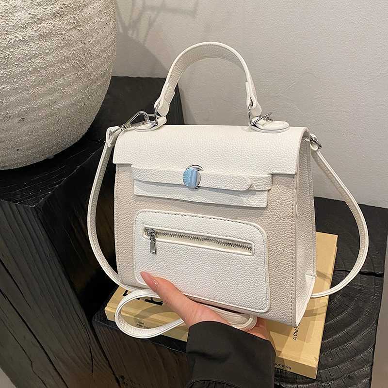 Luxury Parisian Crossbody Bag - Unique Retro Leather Messenger Purse With Letter Elegant Commuter Shopper Large CapacityW251115