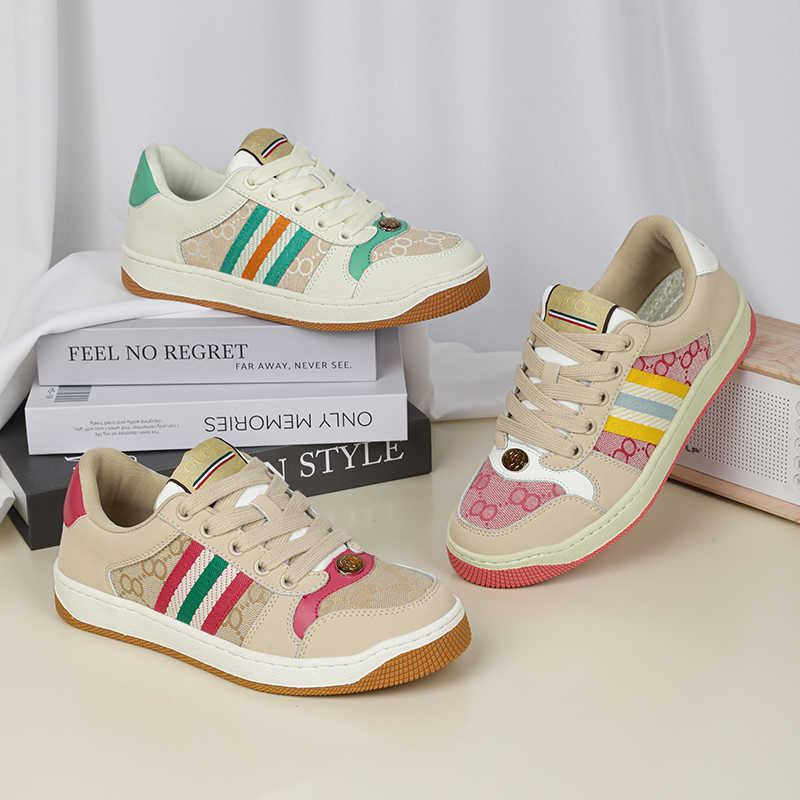 Size 35-40 designer casual shoes luxury sports shoes brand fashion shoes women's shoes retro leather tennis shoes low cut women's sports sho