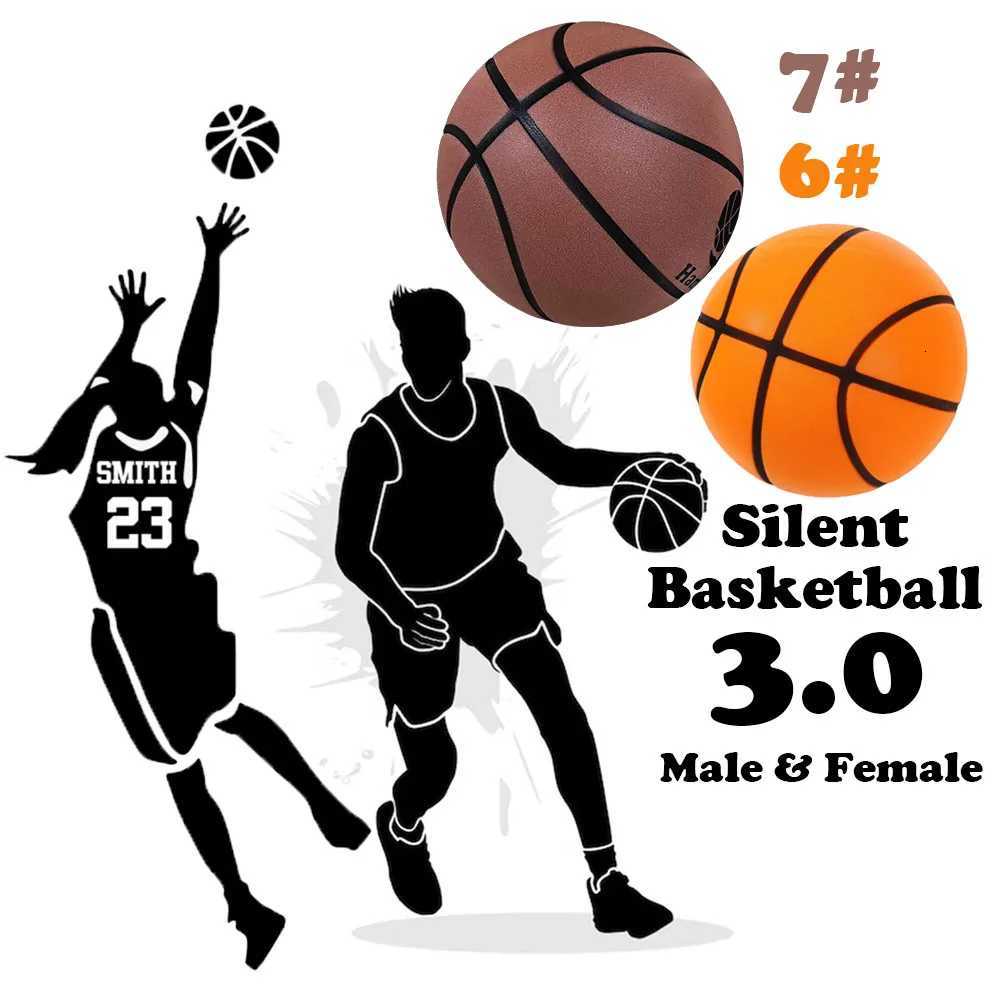Grooved Silent Basketball Size 7 6 Men Women Player Indoor Dribble Practice Bounce Quietly Soft Foam Ball No Noises at HomeW251115