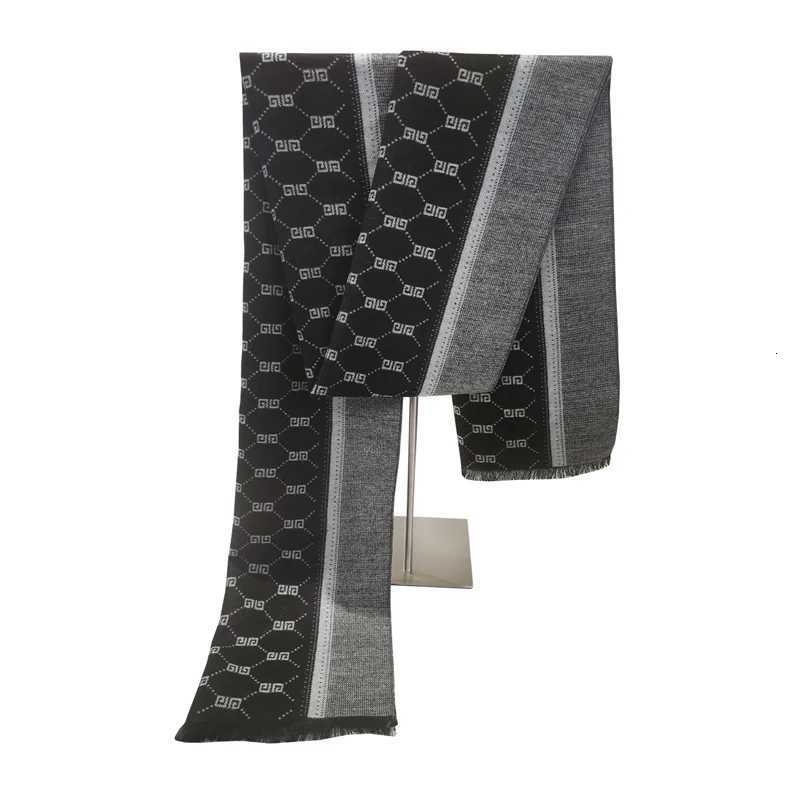 Luxury Luxury Brand Design Men Scarf Foulard Plaid Scarves Business Casual Winter Men Scarf Warm cashmere Scarfs fashion Shawls Wraps Y251115