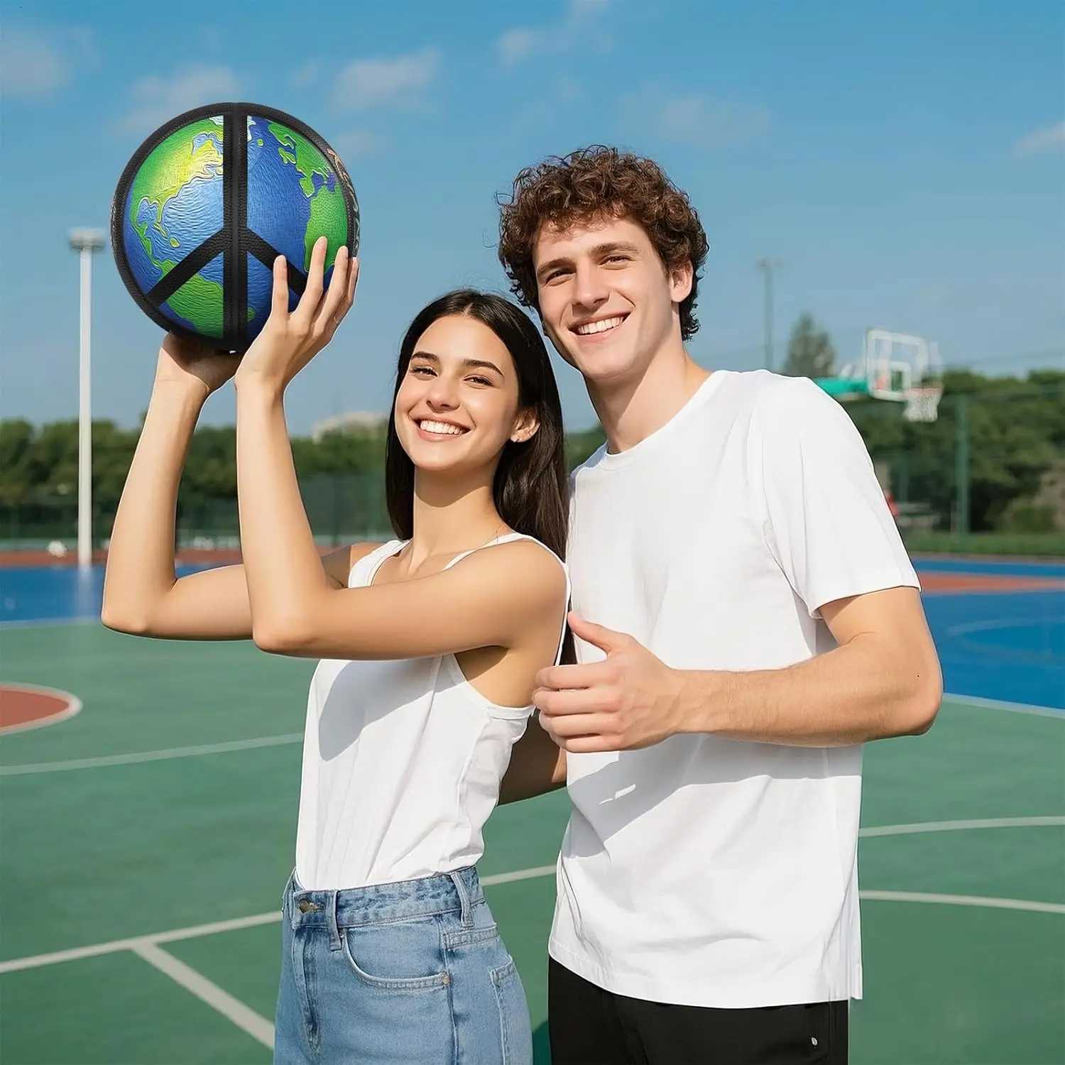 Kuangmi Love Lucky Series Basketball Official Size 7295 Limited Collectors Edition Art BallW251115