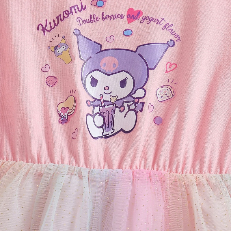 DISNEY Girls designer clothes baby clothes kids dress designer baby clothes Crayon Shin-chan princess dress Soft fabric label-free design