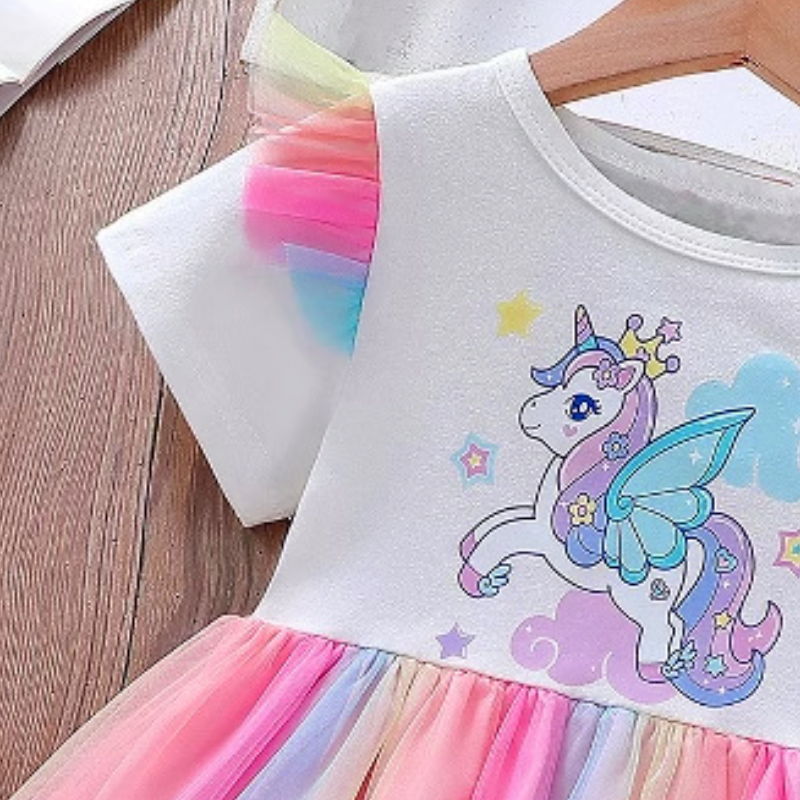 Disney girls designer clothes Frozen Elsa princess Skirt Netting Princess Dress for Baby Girls Children princess dress cotton summer little girl skirt