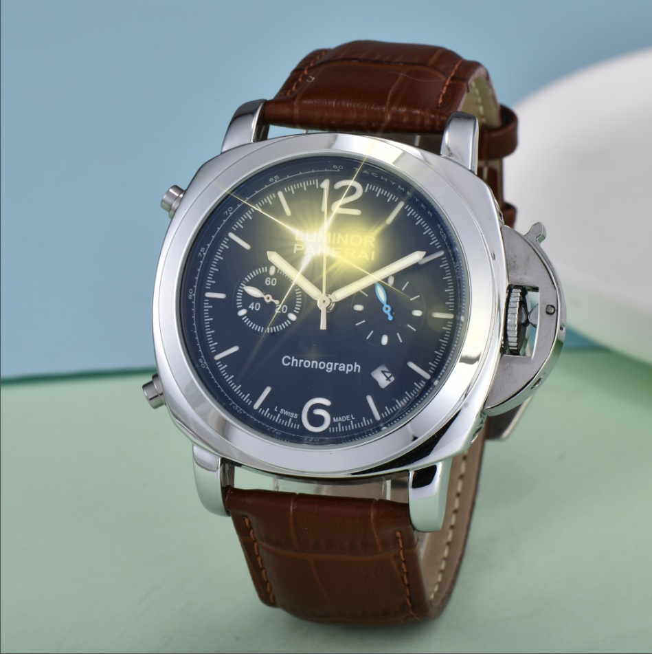 NEW Luxury designer mens PANERAIity LUMINORity watches Quartz automatic movement WATCH stainless steel strap luminous gifts Wristwatches montr #8948