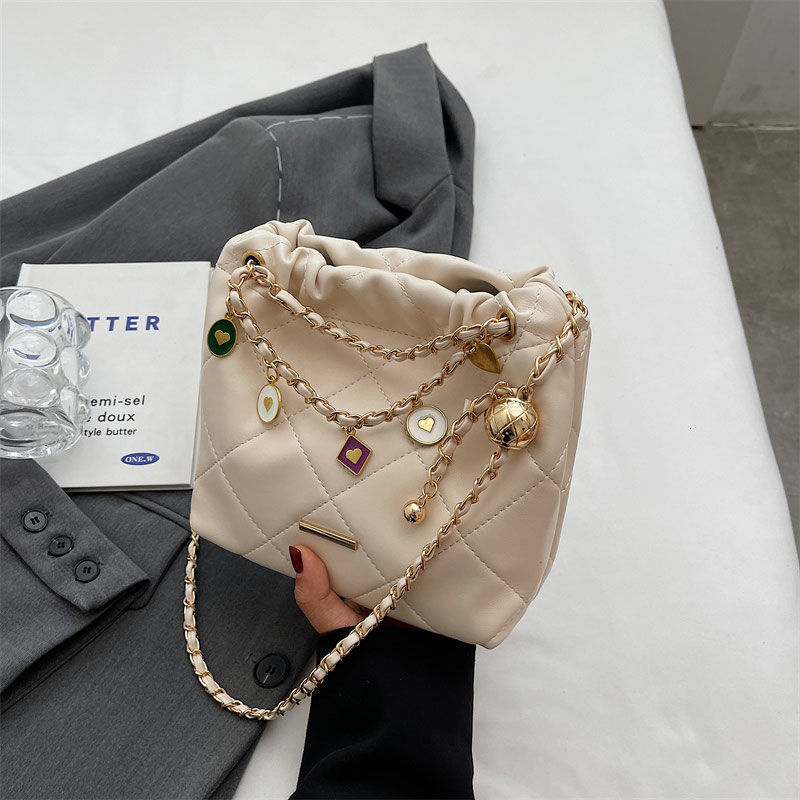 designer bag Fragrant Style Chain Small Square Trendy and Fashionable Skew Straddle Women's Bag Shoulder bag