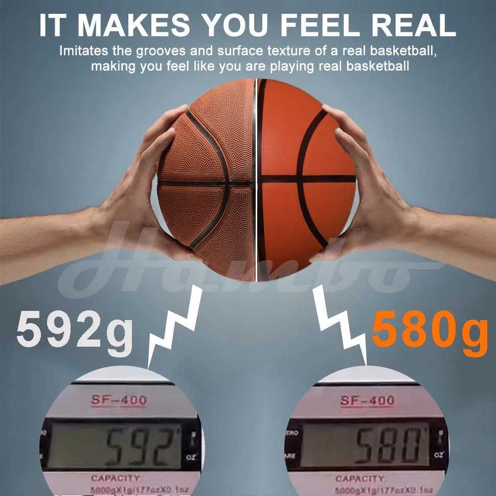 Weighted Silent Basketball 580g Simulated Real Basketball Weight Professional Indoor Training Quietly Standard Size 7295inchW251115