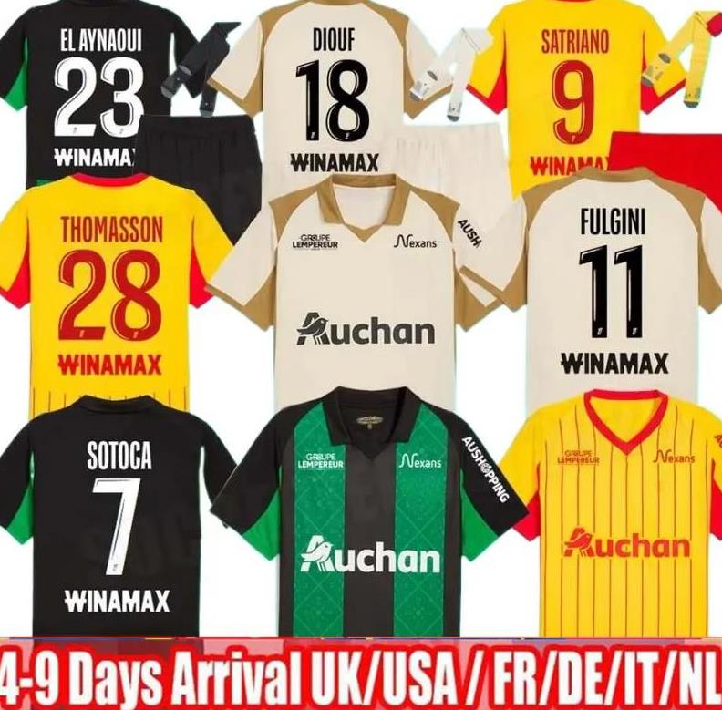 Maillot RC Lens 25 26 Soccer Jerseys Home Away Saint-Barbe Special EL AYNAOUI KAKUTA FULGINI DIOUF SPIERINGS GANAGO SOTOCA WAHI Football