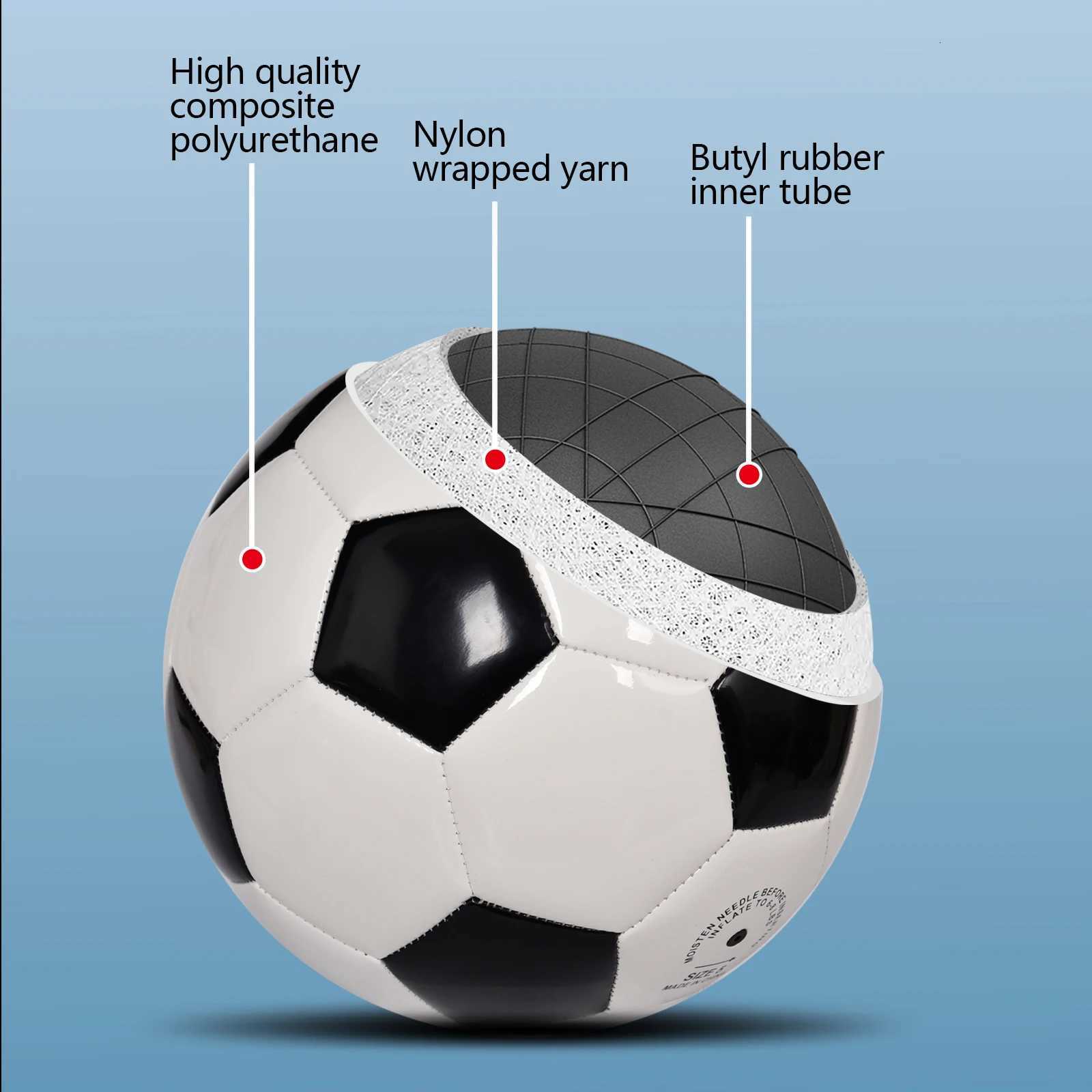 Soccer Ball Classic Black White Official Size 5 Soft PU Football For Kid Boys Girls Youth Adult Game Trainning Ball Gift OutdoorW251115