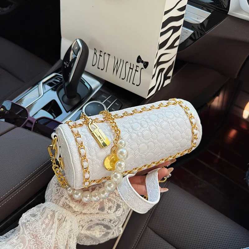 Cylinder Shape Crossbody Phone Bag Solid Color Pu Leather Women s Bag Fashion Chain Handbag Gold Evening Clutch Bag Luxury Bols K251115