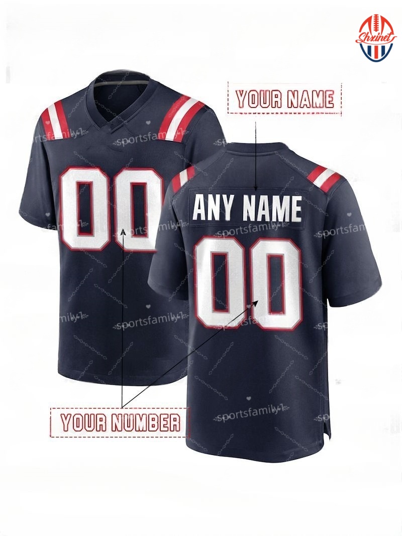 Personalized Custom Jersey 2025 Competition: Jersey Drake, Maye10, Raymond Ray, Stevenson Hunter, Henry Jaranitava, Steffen Diggs, Christian Gonzalez,