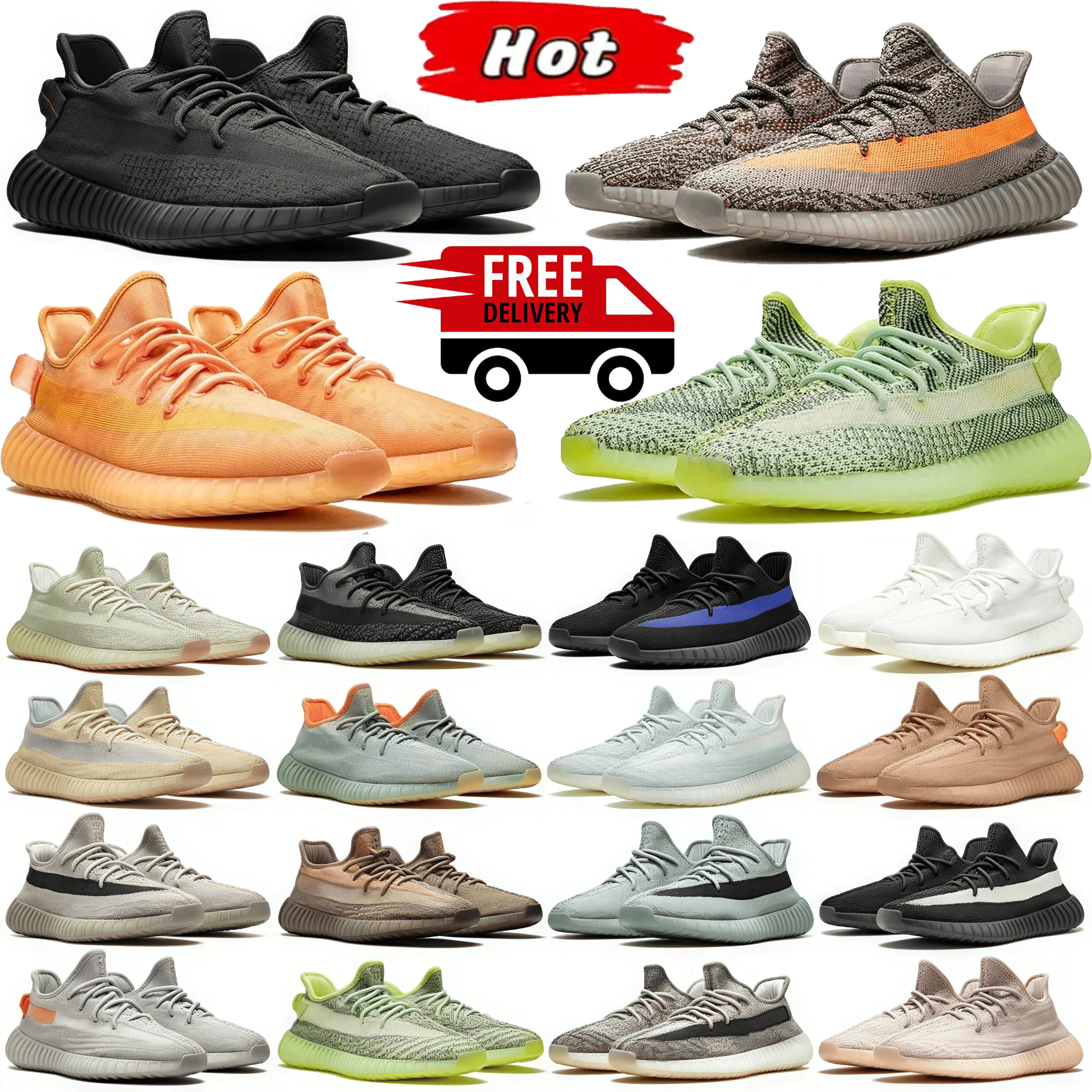 350 Designer shoes sneakers running shoes for men women summer Cream yeezys yezzys yeezysneakers yeezyboots 350 sports outdoor breathable mesh Classic trainer