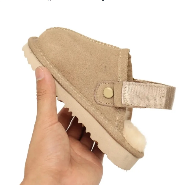 Kids Toddler Clogs Funkette Slippers Baby Goldenstar clog Shoes Chestnut Fur Slides Sheepskin Shearling Classic Ultra Mini Boot Casual slippers Beautiful gifts