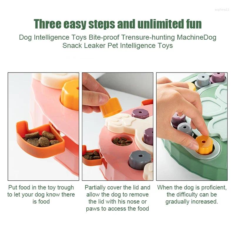 Update Dog Puzzle Toys Slow Feeder Interactive Increase Puppy IQ Food Dispenser Slowly Eating Nonslip Bowl Pet Cat Dogs Training Game