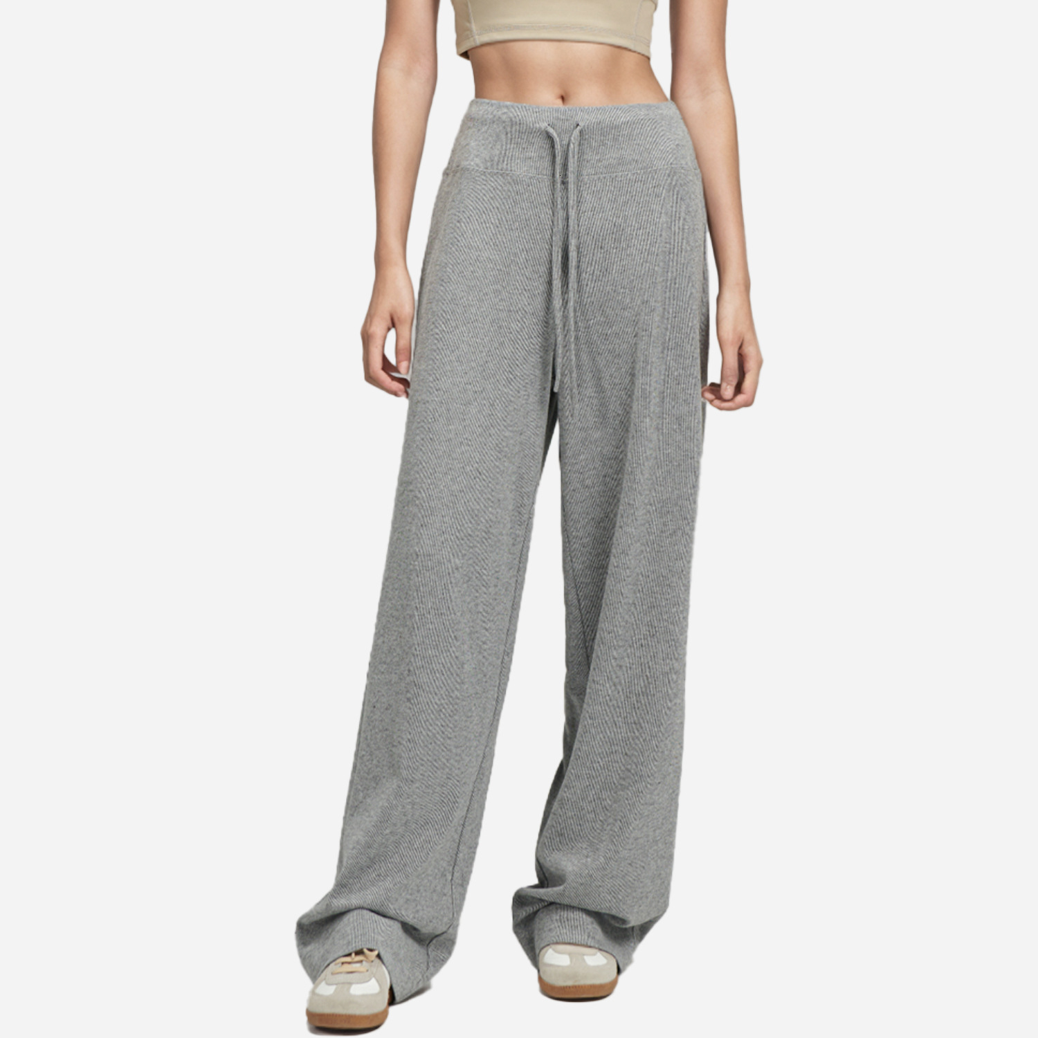 A22 High-Rise Women Yoga Pant Casual Loose Sweatpants Straight Leg Wide Leg Pants Feeling Slimming Legs Soft Fabric Straight Jogger workout Trousers