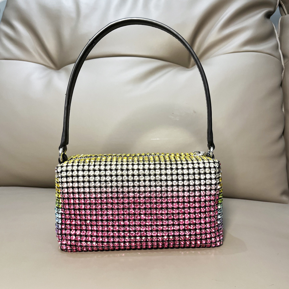 Women's Designer Bag Dinner Bag Party Socialite Bag Best-selling Handmade Rhinestone Underarm Shiny Full Shoulder Diamond Inlaid Handbag, Women&#