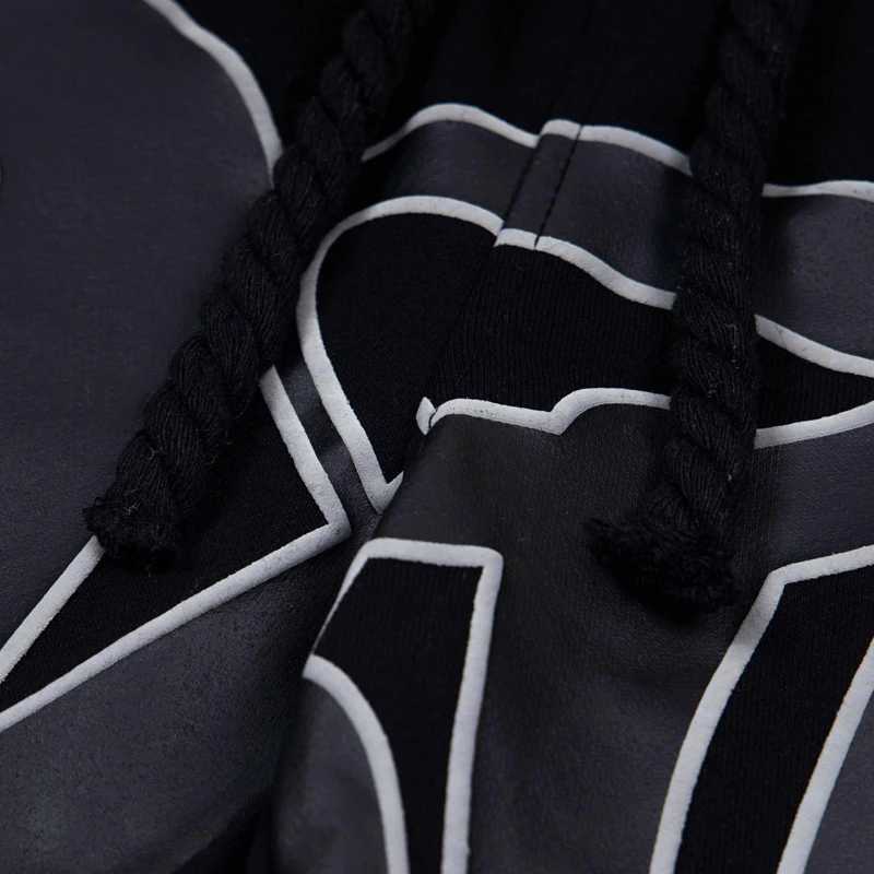 Sy Mens Shorts Street Hip Hop Printed Loose Casual Elastic Waist Sports Pants Z250416