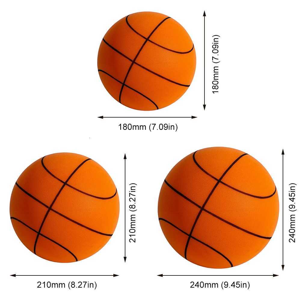 18/21/24cm Easy Grip Silent Ball Size 3/5/7 Silent Basketball Dribbling Training Basketball Bouncing for Indoor ActivitiesW251115