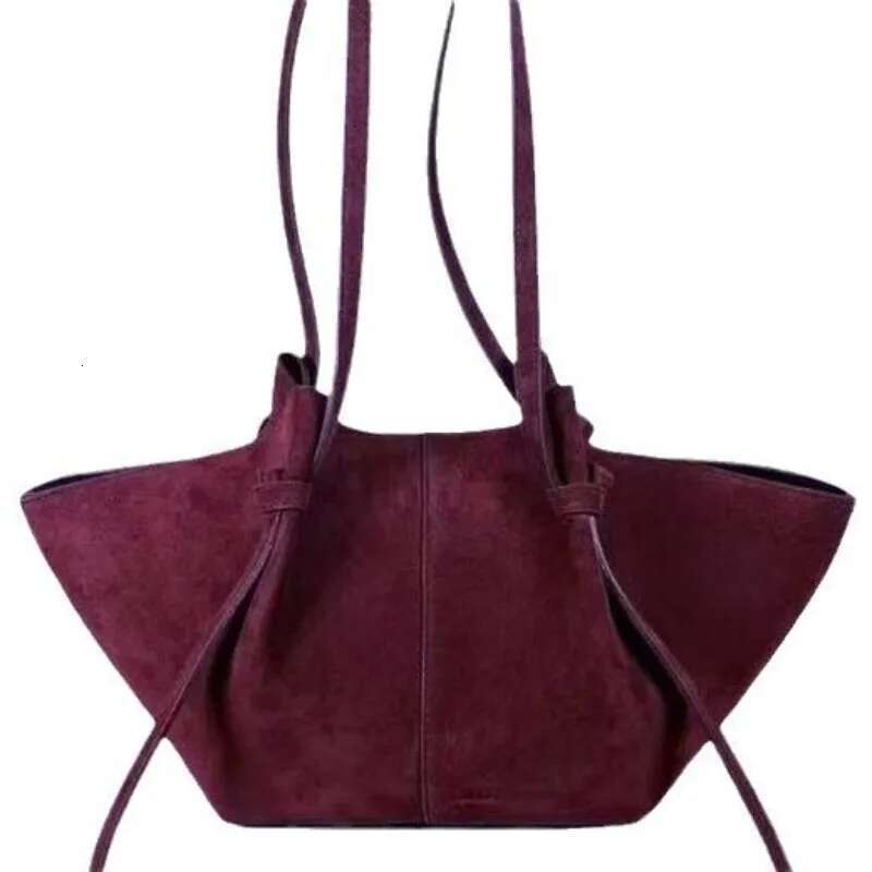Women's Shoulder Autumn Winter New Fashion Suede Leather Wing Bag Large Capacity Designer Female Tote Commute Handbag