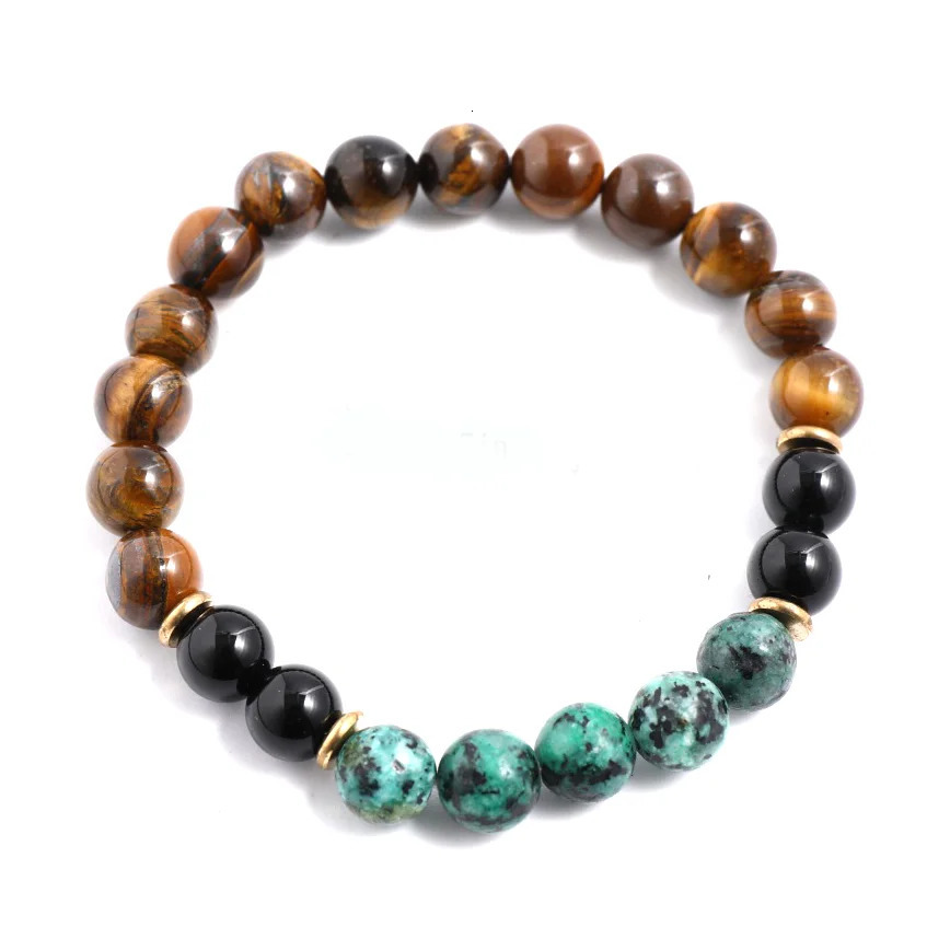 8mm yellow tiger eye Turquesa African black agate Japamala set meditation yoga spiritual jewelry 108 Mala bead tassel necklace 250409