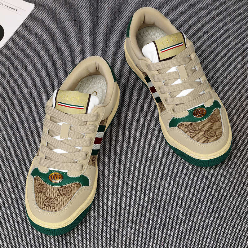 Designer men's casual shoes luxury sports shoes brand fashion shoes men's and women's shoes retro leather shoes low top sports shoes gr