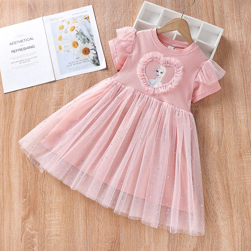 DISNEY Kids designer clothes Elsa children's skirt kids clothes Frozen baby girl dress Comfortable and soft
