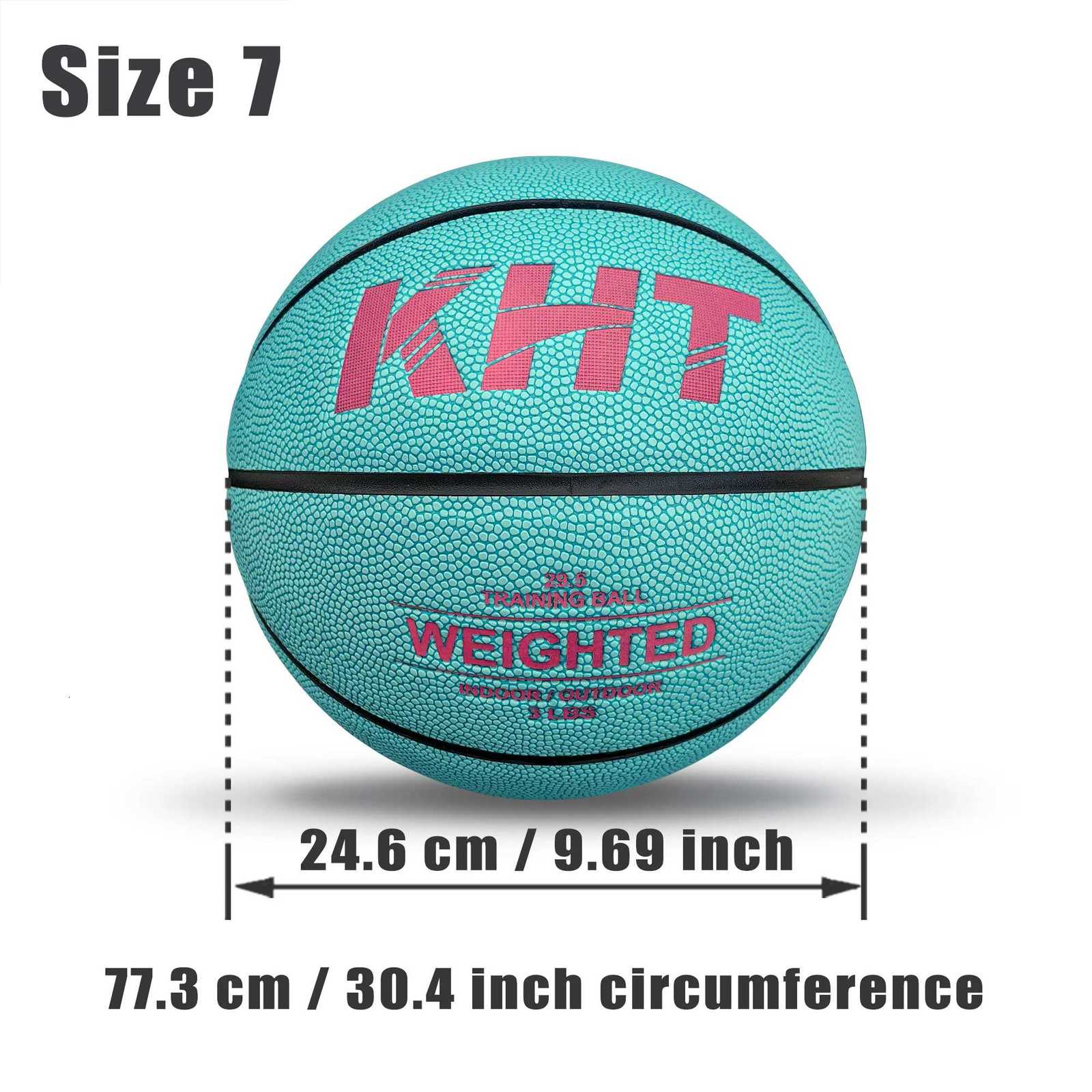 KHT Heavy Basketball 13kg Size 7 PU Material Weighted High Quality Ball Youth Adult Indoor Outdoor Training Free Pump BagW251115