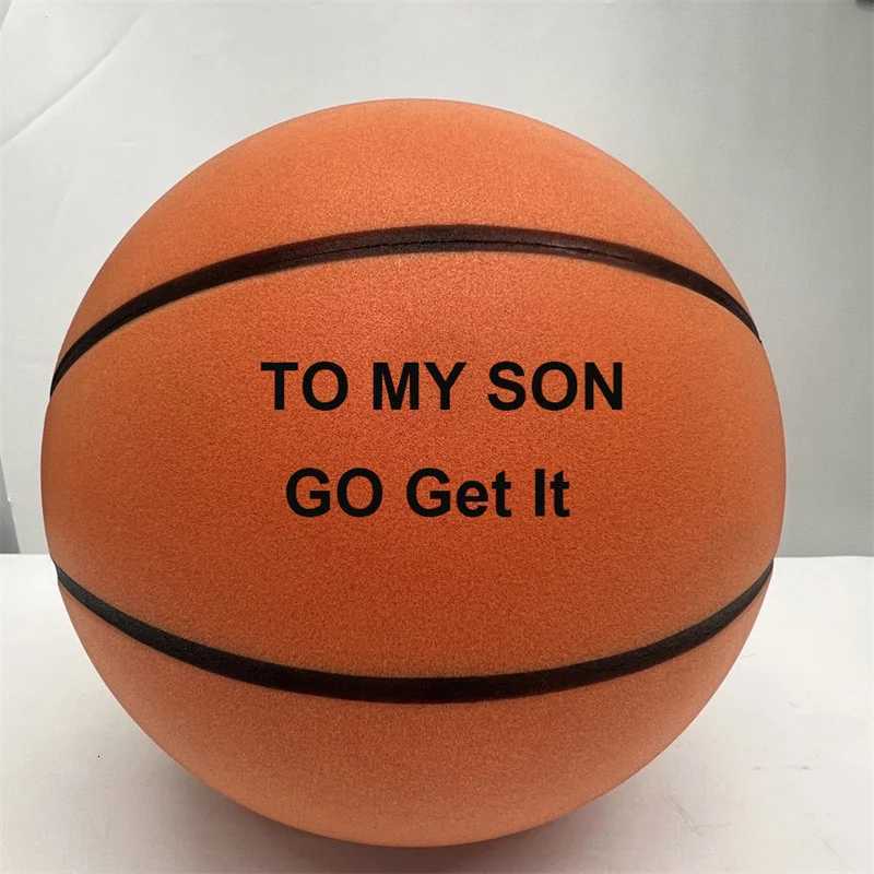 Personalized Silent Basketball PU Foam High Density Size 7 Ball No Noise Squeezable Indoor Bouncing Mute Ball Children SportsW251115