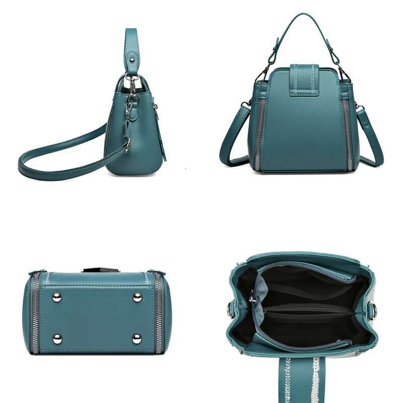 High Quality Leather Handbag Women Fashion Shoulder Croosbody Bag Designer Messenger Small Purse Female 2023New Trend Sac