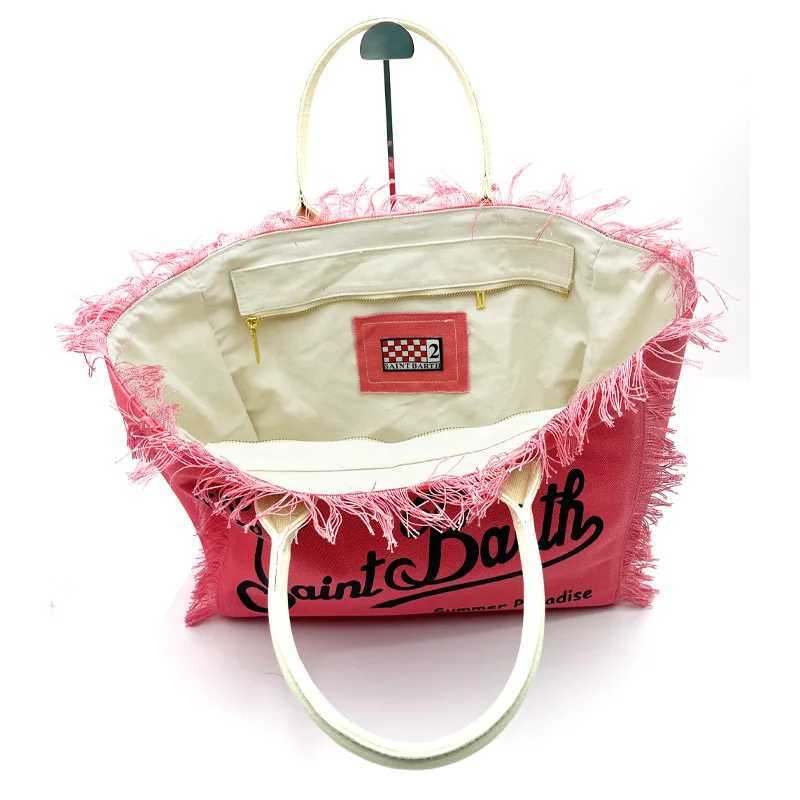 SAINT BARTH 2024 New Commuter Practical Large Capacity Fashion Tassel Handbag Z250416