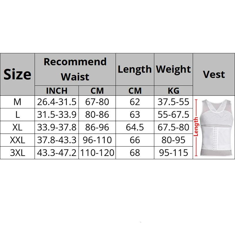 Mens Body Shaper Compression Vest Abdomen Shapewear Tummy Slimming Sheath Gynecomastia Shapers Corset Waist Trainer Fajas Tops 250415